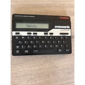 Franklin Crosswords Puzzle Solver Model CW-50 w/ Manual and Case, Tested-works!